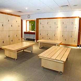 Gym changing room