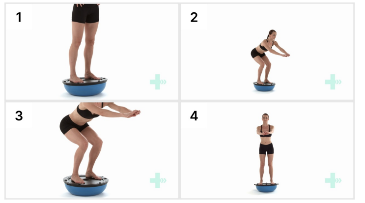 Bosu ball squat