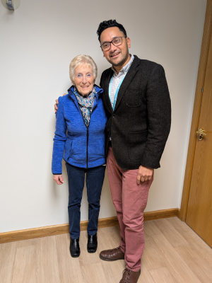 Marjorie with Dr Govilkar