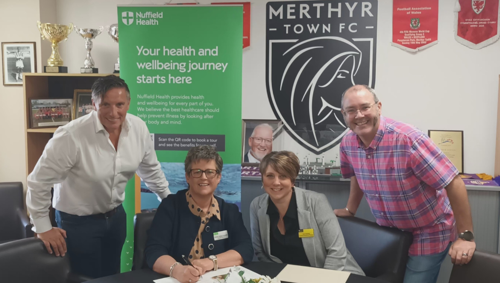 Merthyr Town FC team up with Nuffield Health