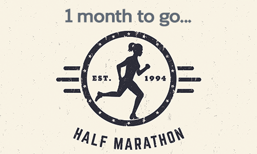 Half marathon - 1 month to go